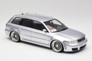 Audi RS4 B5 Avant Prata Custom Wheels Otto 1:18 OT521 Resina - imagem 4 de 6