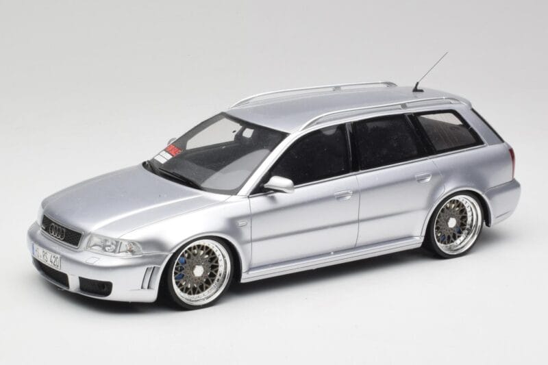 Audi RS4 B5 Avant Prata Custom Wheels Otto 1:18 OT521 Resina