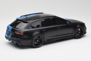Audi RS6 C7 Avant GMK Azul & Preto GT Spirit 1:18 GT799 Resina - imagem 2 de 6