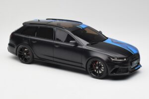 Audi RS6 C7 Avant GMK Azul & Preto GT Spirit 1:18 GT799 Resina - imagem 4 de 6