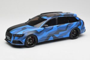 Audi RS6 C7 Avant GMK Azul & Preto GT Spirit 1:18 GT799 Resina