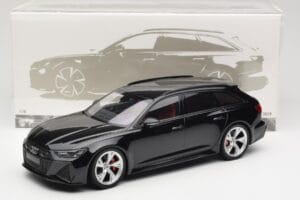 Audi RS6 C8 Avant Black Metallic Minichamps 1:18 155018014 Metal - imagem 6 de 6