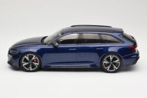 Audi RS6 C8 Avant Blue Metallic Minichamps 1:18 155018011 Metal - imagem 3 de 6