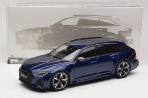Audi RS6 C8 Avant Blue Metallic Minichamps 1:18 155018011 Metal - imagem 6 de 6
