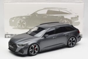 Audi RS6 C8 Avant Matt Grey Minichamps 1:18 155018015 Metal - imagem 6 de 6