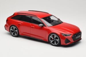 Audi RS6 C8 Avant Red Metallic Minichamps 1:18 155018010 Metal - imagem 4 de 6