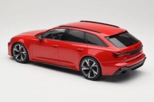 Audi RS6 C8 Avant Red Metallic Minichamps 1:18 155018010 Metal - imagem 5 de 6