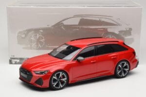Audi RS6 C8 Avant Red Metallic Minichamps 1:18 155018010 Metal - imagem 6 de 6