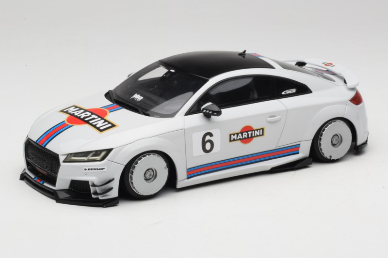 Audi TT ABT RS 8S Martini Cinzento GT Spirit 1:18 GT152-C1 Resina