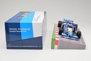 Benetton B195 Renault #1 M. Schumacher European GP Winner F1 World Champion 1995 Minichamps 1:18 513953201 Metal - imagem 6 de 7