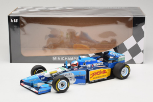 Benetton B195 Renault #1 M. Schumacher Benetton Formula French Grand Prix Winner 1995 Minichamps 1:18 100950001 Metal - imagem 7 de 7