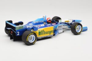 Benetton Renault B195 #2 J. Herbert Winner British GP 1995 Minichamps 1:18 110950802 Metal - imagem 2 de 6