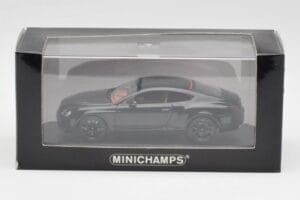 Bentley Continental GT Preto Com Jantes Pretas Minichamps 1:43 BENTLEY002 Metal - imagem 4 de 4