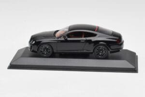 Bentley Continental GT Preto Com Jantes Pretas Minichamps 1:43 BENTLEY002 Metal