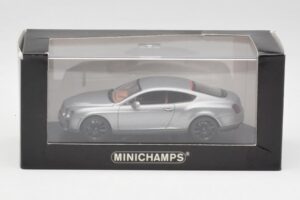 Bentley Continental GT Cinzento Com Jantes Pretas Minichamps 1:43 BENTLEY001 Metal - imagem 4 de 4