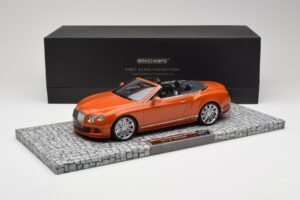 Bentley Continental GT Speed Cabriolet Orange Metallic Minichamps 1:18 107139430 Metal - imagem 6 de 6