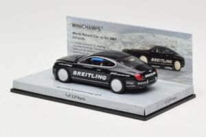 Bentley Continental GT World Record Car on Ice Preto Minichamps 1:43 436139026-O Metal - imagem 3 de 4