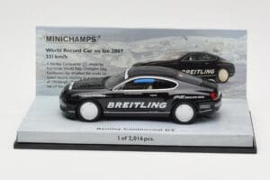 Bentley Continental GT World Record Car on Ice Preto Minichamps 1:43 436139026-O Metal