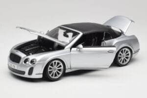 Bentley Continental Supersports Cabriolet 1ª Geração Prata Bburago 1:18 18-11037S Metal - imagem 2 de 8
