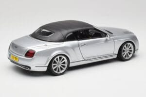 Bentley Continental Supersports Cabriolet 1ª Geração Prata Bburago 1:18 18-11037S Metal - imagem 3 de 8