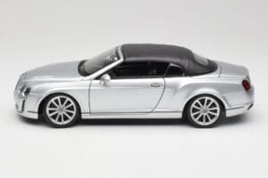 Bentley Continental Supersports Cabriolet 1ª Geração Prata Bburago 1:18 18-11037S Metal - imagem 4 de 8