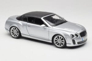 Bentley Continental Supersports Cabriolet 1ª Geração Prata Bburago 1:18 18-11037S Metal - imagem 6 de 8