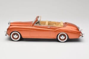 Bentley Type S2 Mulliner Cabriolet Tudor Laranja Metálico Solido 1:18 8007 Metal - imagem 4 de 8