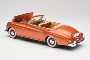 Bentley Type S2 Mulliner Cabriolet Tudor Laranja Metálico Solido 1:18 8007 Metal - imagem 5 de 8