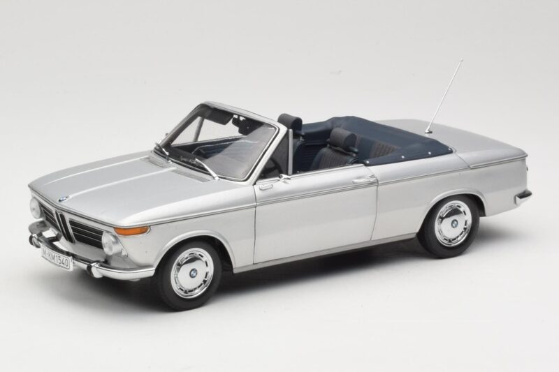 BMW 1600 Cabriolet Prata Minichamps 1:18 80430145819 Metal