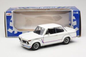 BMW 2002 Turbo E10 Branco Anson 1:18 30393 Metal - imagem 8 de 8