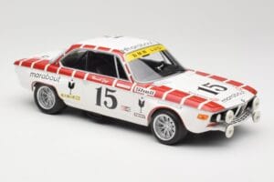 BMW 2800 CS E9 #15 Team Marabout Gaye / S. Braillard 24 Hours of Spa 1972 Minichamps 1:18 155722715 Metal - imagem 4 de 6