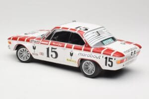 BMW 2800 CS E9 #15 Team Marabout Gaye / S. Braillard 24 Hours of Spa 1972 Minichamps 1:18 155722715 Metal - imagem 5 de 6