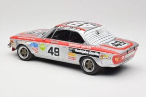 BMW 2800 CS E9 #49 Team Schnitzer G. Herzog / H. Heyer 24 Hours of Spa 1972 Minichamps 1:18 155722749 Metal - imagem 5 de 6