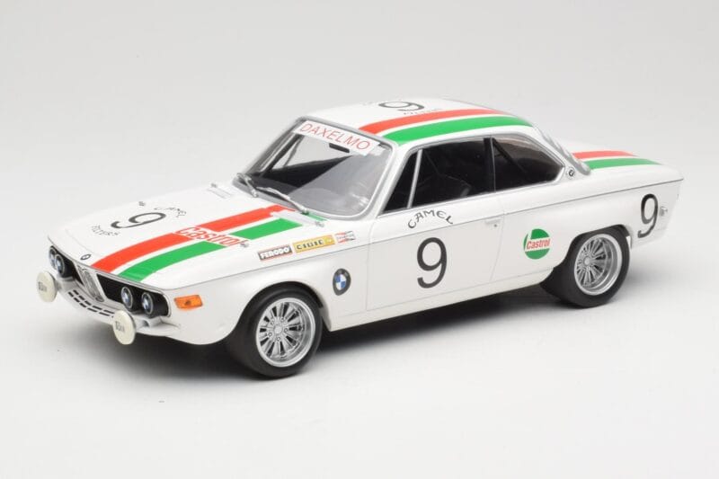 BMW 2800 CS E9 #9 Castrol BMW T. Moorkens / E. Haxhe 24 Hours of Spa 1971 Minichamps 1:18 155712709 Metal
