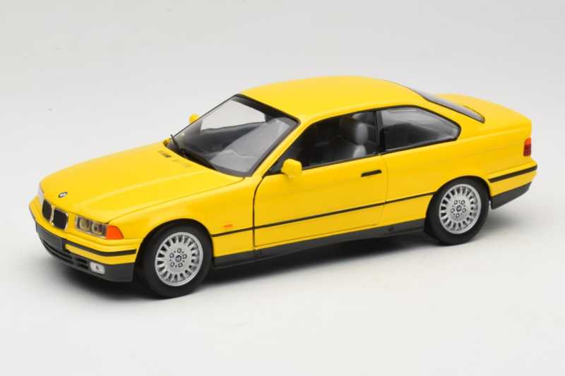 BMW 3 Series E36 Coupe Amarelo UT Models 1:18 180023320 Metal