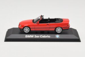 BMW 3 Series E30 Cabriolet Vermelho Minichamps 1:43 80429421500 Metal