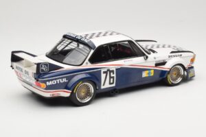 BMW 3.0 CSL E9 Garage Du Bac #76 P. Depnic / H. Coulon 24 Hours of Le Mans 1977 Minichamps 1:18 155772576 Metal - imagem 2 de 6