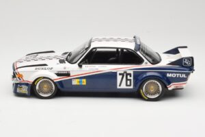 BMW 3.0 CSL E9 Garage Du Bac #76 P. Depnic / H. Coulon 24 Hours of Le Mans 1977 Minichamps 1:18 155772576 Metal - imagem 3 de 6
