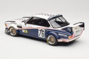 BMW 3.0 CSL E9 Garage Du Bac #76 P. Depnic / H. Coulon 24 Hours of Le Mans 1977 Minichamps 1:18 155772576 Metal - imagem 5 de 6