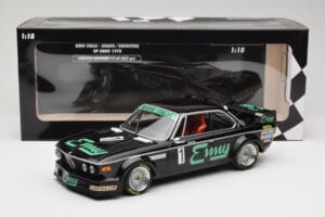 BMW 3.0 CSL E9 #1 F. Grano / P. Xhenceval GP Brno 1978 Minichamps 1:18 155782501 Metal - imagem 6 de 6