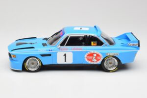BMW 3.0 CSL E9 #1 Precision Liegeoise J. Peltier / C. Lafosse Winners 4 Hours Monza 1974 Minichamps 1:18 155742681 Metal - imagem 5 de 6