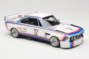 BMW 3.0 CSL E9 #12 BMW Motorsport C. Amon / H-J. Stuck Winners 6 Hours Nurburgring 1973 Minichamps 1:18 155732612 Metal - imagem 4 de 6