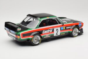 BMW 3.0 CSL E9 #2 Luigi Racing J-M. de Wael / A. de Fierlant Winners GP Nurburgring 1976 Minichamps 1:18 155762502 Metal - imagem 2 de 6