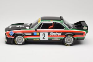 BMW 3.0 CSL E9 #2 Luigi Racing J-M. de Wael / A. de Fierlant Winners GP Nurburgring 1976 Minichamps 1:18 155762502 Metal - imagem 3 de 6