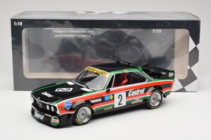 BMW 3.0 CSL E9 #2 Luigi Racing J-M. de Wael / A. de Fierlant Winners GP Nurburgring 1976 Minichamps 1:18 155762502 Metal - imagem 6 de 6