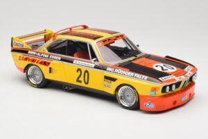 BMW 3.0 CSL E9 #20 BMW Faltz Alpina W. Werner / H. Schommers Norisring Trophy 1974 Minichamps 1:18 155742620 Metal - imagem 4 de 6