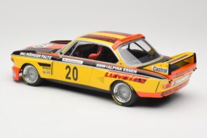 BMW 3.0 CSL E9 #20 BMW Faltz Alpina W. Werner / H. Schommers Norisring Trophy 1974 Minichamps 1:18 155742620 Metal - imagem 5 de 6