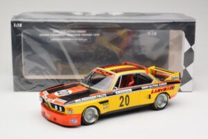 BMW 3.0 CSL E9 #20 BMW Faltz Alpina W. Werner / H. Schommers Norisring Trophy 1974 Minichamps 1:18 155742620 Metal - imagem 6 de 6