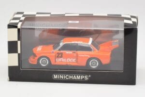 BMW 320i Group 5 #23 E. Cheever / G. Villeneuve 6 Hours of Mosport Class Winners 1977 Damaged Spoiler Minichamps 1:43 4007723 - imagem 5 de 5