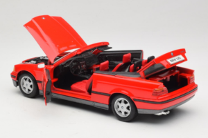 BMW 325i E36 Cabriolet Vermelho Maisto 1:18 50229 Metal - imagem 5 de 8